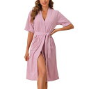 【送料無料】 cheibear レディース ナイトウェア アンダーウェア Women's Towel Robe Short Sleeve Toweling Se...