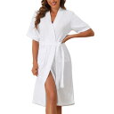 【送料無料】 cheibear レディース ナイトウェア アンダーウェア Women's Towel Robe Short Sleeve Toweling Se...