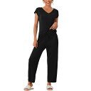 【送料無料】 cheibear レディース ナイトウェア アンダーウェア Womens Short Sleeve Modal Casual Set Pajama...