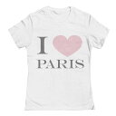 【送料無料】 アンブランデッド レディース Tシャツ トップス Junior's I Love Paris Valentine's Day Graphic Tee White