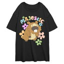 【送料無料】 ライセンス キャラクター レディース Tシャツ トップス Juniors' Pokemon Majestic Creature Oversized Graphic Tee Black