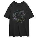【送料無料】 ライセンス キャラクター レディース Tシャツ トップス Juniors' Pokemon Clefairy Celestial Oversized Graphic Tee Black