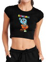 【送料無料】 ライセンス キャラクター レディース Tシャツ トップス Juniors' The Amazing World of Gumball Crop G...