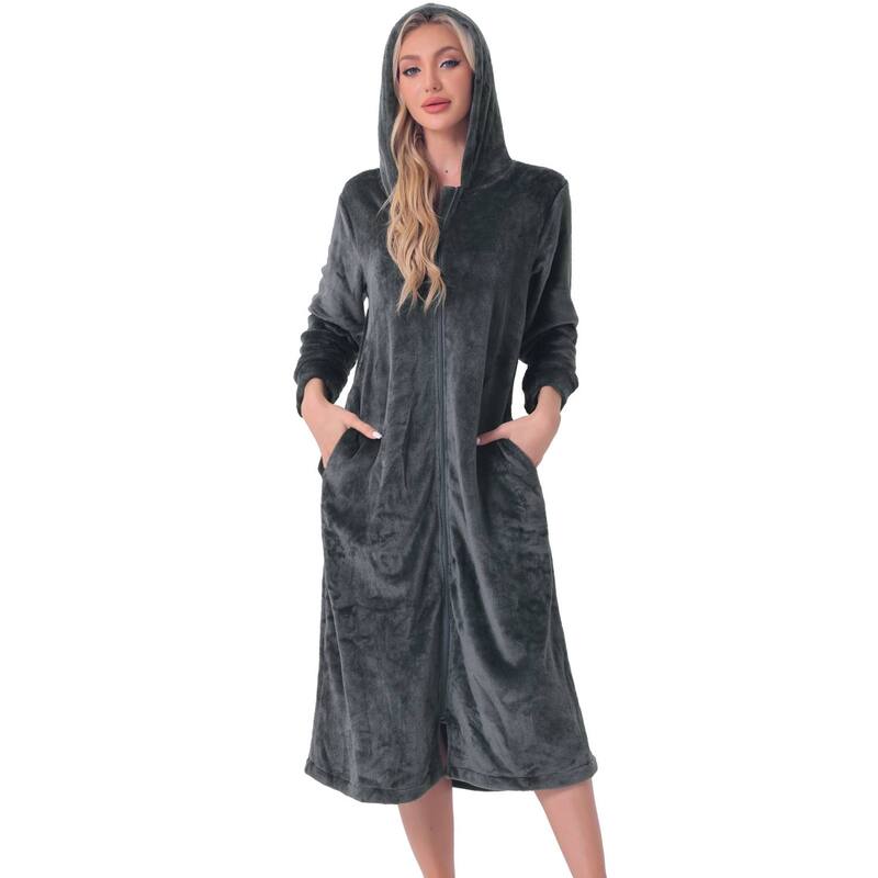̵ cheibear ǥ ʥȥ  Women's Flannel Robe Fluffy Plush...