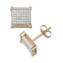 【送料無料】 アンブランデッド レディース ピアス・イヤリング アクセサリー 10k Gold 1/4 Carat T.W. Diamond Stud Earrings 10k Gold(4)