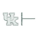 【送料無料】 ロゴアート レディース ピアス・イヤリング アクセサリー LogoArt 14k White Gold Kentucky Wildcats Post Earrings Silver Tone|詳細画像