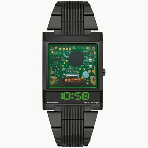 【送料無料】 ブロバ メンズ 腕時計 アクセサリー Bulova Men's Computron D-Cave Stainless Steel Black Ion-Plated Digital Exhibition Bracelet Watch - 98C140 Black 【送料無料】 ブロバ メンズ 腕時計 アクセサリー Bulova Men's Computron D-Cave Stainless Steel Black Ion-Plated Digital Exhibition Bracelet Watch - 98C140 Black