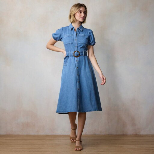 【送料無料】 LC Lauren Conrad レディース ワンピース トップス Women's LC Lauren Conrad Utility Denim Midi Dress Anita Wash 【送料無料】 LC Lauren Conrad レディース ワンピース トップス Women's LC Lauren Conrad Utility Denim Midi Dress Anita Wash