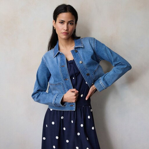 【送料無料】 LC Lauren Conrad レディース ジャケット・ブルゾン アウター Women's LC Lauren Conrad Patch Pocket Trucker Denim Jacket Med Text Wash 【送料無料】 LC Lauren Conrad レディース ジャケット・ブルゾン アウター Women's LC Lauren Conrad Patch Pocket Trucker Denim Jacket Med Text Wash