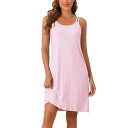 【送料無料】 cheibear レディース ナイトウェア アンダーウェア Women's Sleeveless Pajama Dress Chemise Nig...