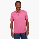【送料無料】 チャップス メンズ Tシャツ トップス Men's Chaps Short Sleeve Performance Polo Pink Carnat...