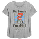 【送料無料】 ライセンス キャラクター レディース Tシャツ トップス Plus Size Dr. Seuss The Cat In The Hat That Is Funny Graphic Tee Heather Gray(4)