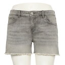 【送料無料】 エスオー レディース ハーフパンツ・ショーツ ボトムス Juniors' Plus Size SO Low Rise Midi Fray Hem Jean Shorts Grey