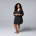 【送料無料】 ヴェラウォン レディース ナイトウェア アンダーウェア Plus Size Simply Vera Vera Wang Cozy Elbow Sl...