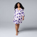 【送料無料】 ヴェラウォン レディース ナイトウェア アンダーウェア Plus Size Simply Vera Vera Wang Cozy Elbow Sl...