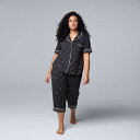 【送料無料】 ヴェラウォン レディース ナイトウェア アンダーウェア Plus Size Simply Vera Vera Wang Cozy Short Sl...
