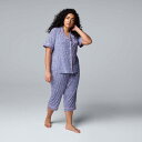 【送料無料】 ヴェラウォン レディース ナイトウェア アンダーウェア Plus Size Simply Vera Vera Wang Cozy Short Sl...