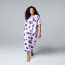 【送料無料】 ヴェラウォン レディース ナイトウェア アンダーウェア Plus Size Simply Vera Vera Wang Cozy Short Sl...