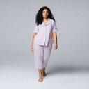 【送料無料】 ヴェラウォン レディース ナイトウェア アンダーウェア Plus Size Simply Vera Vera Wang Cozy Short Sl...