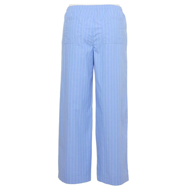【送料無料】 エスオー レディース カジュアルパンツ ボトムス Juniors' Plus Size SO Mid Rise Elastic Waist Pants Blue White Stripe