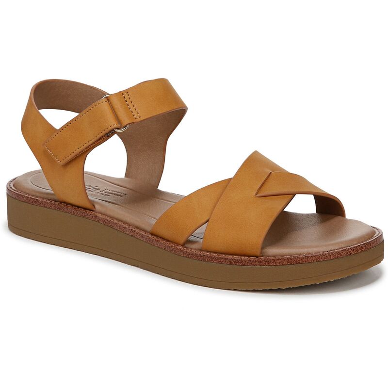 【送料無料】 ライフストライド レディース サンダル シューズ LifeStride Wren Women's Strappy Sandals Gold Faux Leather