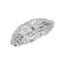 【送料無料】 1928 レディース ヘアアクセサリー アクセサリー 1928 Silver Tone Oval Hair Barrette Gray