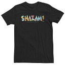 【送料無料】 ライセンス キャラクター メンズ Tシャツ トップス Big & Tall DC Comics Shazam Dragon Fruit Logo Tee Black
