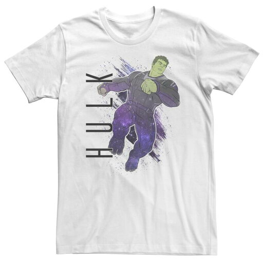 【送料無料】 ライセンス キャラクター レディース Tシャツ トップス Big & Tall Marvel Avengers Endgame Hulk Galaxy Graphic Tee White 【送料無料】 ライセンス キャラクター レディース Tシャツ トップス Big & Tall Marvel Avengers Endgame Hulk Galaxy Graphic Tee White