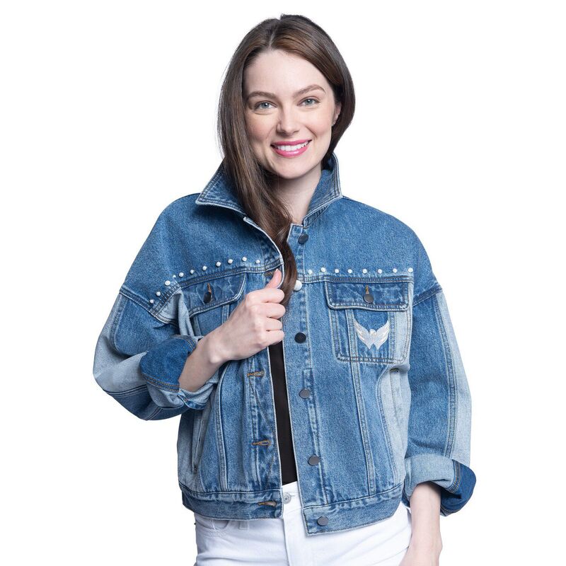 【送料無料】 カール バンクス レディース ジャケット・ブルゾン アウター Women's G-III Sports by Carl Banks Washington Capitals Buzzer Beater Button-Up Denim Jacket Cap Light