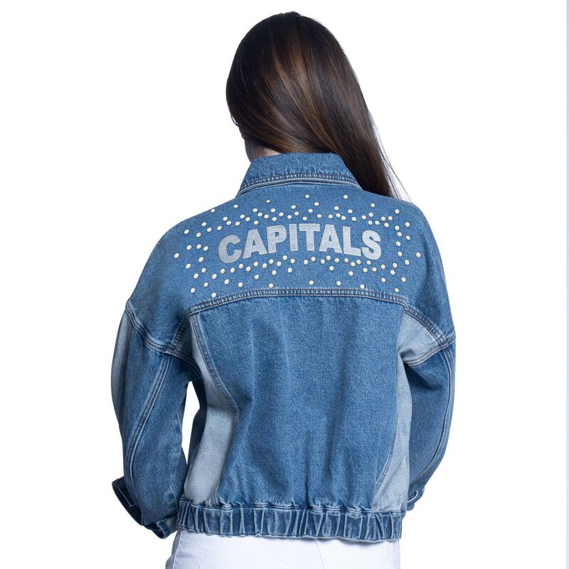 【送料無料】 カール バンクス レディース ジャケット・ブルゾン アウター Women's G-III Sports by Carl Banks Washington Capitals Buzzer Beater Button-Up Denim Jacket Cap Light