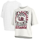 【送料無料】 プレスボックス レディース Tシャツ トップス Women's Pressbox White South Carolina Gamecocks Harmony Oversized T-Shirt Scr White