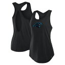 【送料無料】 ファナティクス レディース Tシャツ トップス Women's Fanatics Black Carolina Panthers Iron Fan Tank Top Pth Black