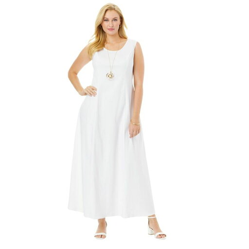【送料無料】 ジェシカロンドン レディース ワンピース トップス Jessica London Women's Plus Size Petite Denim Maxi Dress White 【送料無料】 ジェシカロンドン レディース ワンピース トップス Jessica London Women's Plus Size Petite Denim Maxi Dress White