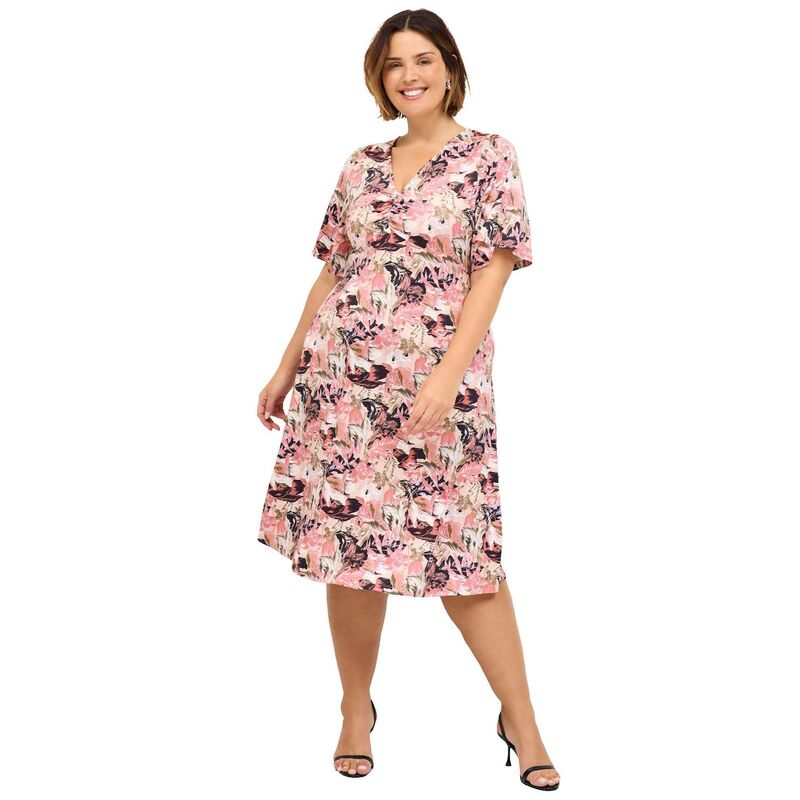 ̵ Ellos ǥ ԡ ȥåץ ellos Women's Plus Size V-Neck Fit And F...