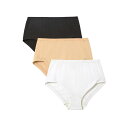 【送料無料】 コンフォート チョイス レディース パンツ アンダーウェア Comfort Choice Women's Plus Size 3-Pack Com...