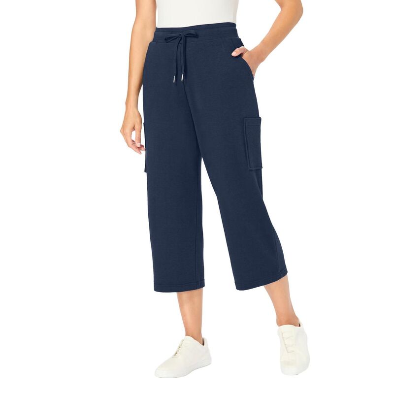 ReVida ŷԾŹ㤨֥ޥ  ǥ ܥȥॹ 奢ѥ ץ饹 ץ å ˥å Woman Within Women's Plusize Petite Knit Cargo Capri Navy ͥӡפβǤʤ12,980ߤˤʤޤ