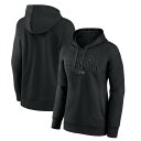 【送料無料】 ファナティクス レディース Tシャツ トップス Women's Fanatics Seattle Seahawks Blackout Luxe Arch Pullover Sweatshirt Sea Black
