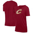 【送料無料】 ニューエラ レディース Tシャツ トップス Women's New Era Wine Cleveland Cavaliers Glam Game ...