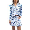【送料無料】 アンブランデッド レディース Tシャツ トップス Women's Smith & Quinn Royal/White Kentucky Wildc...