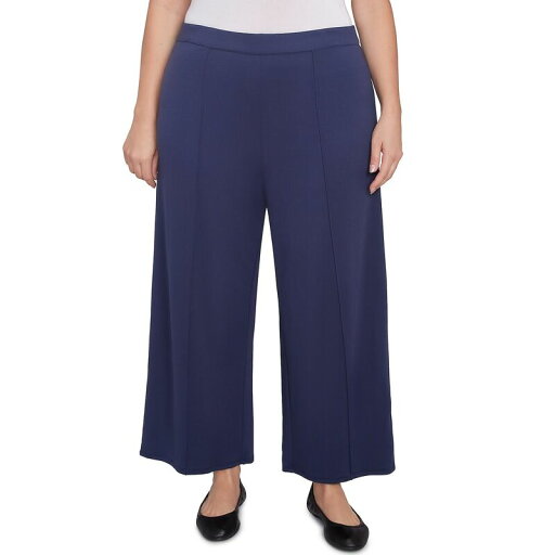 【送料無料】 アルフレッド ダナー レディース カジュアルパンツ ボトムス Plus Size Alfred Dunner Pleated Wide Leg Ankle Pants Marine Blue 【送料無料】 アルフレッド ダナー レディース カジュアルパンツ ボトムス Plus Size Alfred Dunner Pleated Wide Leg Ankle Pants Marine Blue