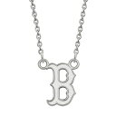 【送料無料】 ロゴアート レディース ネックレス・チョーカー・ペンダントトップ アクセサリー LogoArt 14k Gold Boston Red Sox Small Pendant Necklace 14k White Gold