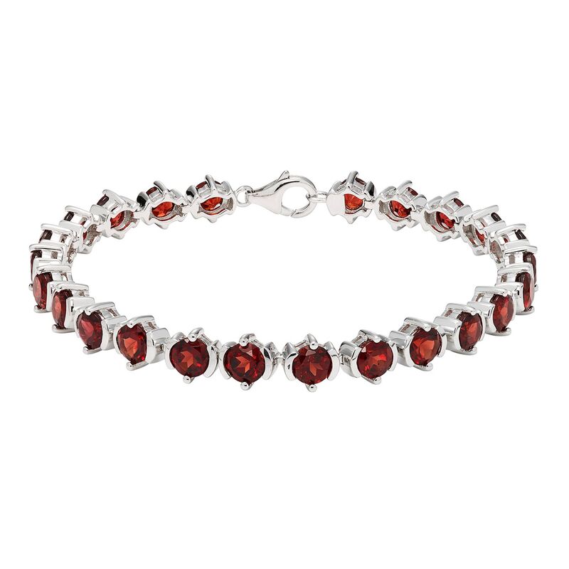 【送料無料】 アンブランデッド レディース ブレスレット・バングル・アンクレット アクセサリー Sterling Silver & Garnet Bracelet Sterling