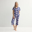 【送料無料】 クロフト&バロー レディース ナイトウェア アンダーウェア Women's Croft & Barrow Wonderluxe Pajama To...