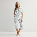 【送料無料】 クロフト&バロー レディース ナイトウェア アンダーウェア Women's Croft & Barrow Wonderluxe Pajama To...