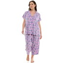 【送料無料】 クロフト&バロー レディース ナイトウェア アンダーウェア Plus Size Croft & Barrow Wonderluxe Pajama ...