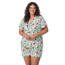 【送料無料】 ドレイパージェームス レディース ナイトウェア アンダーウェア Plus Size Draper James 2-Piece Short Slee...