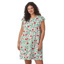 【送料無料】 ドレイパージェームス レディース ナイトウェア アンダーウェア Plus Size Draper James Ruffle Sleepshirt ...