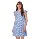【送料無料】 ドレイパージェームス レディース ナイトウェア アンダーウェア Women's Draper James Ruffle Sleepshirt Lt...