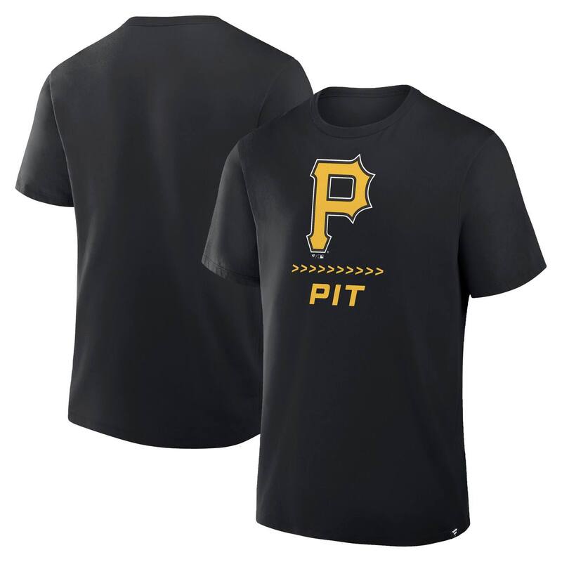 ̵ եʥƥ  T ȥåץ Men's Fanatics Black Pittsburgh Pirates C...