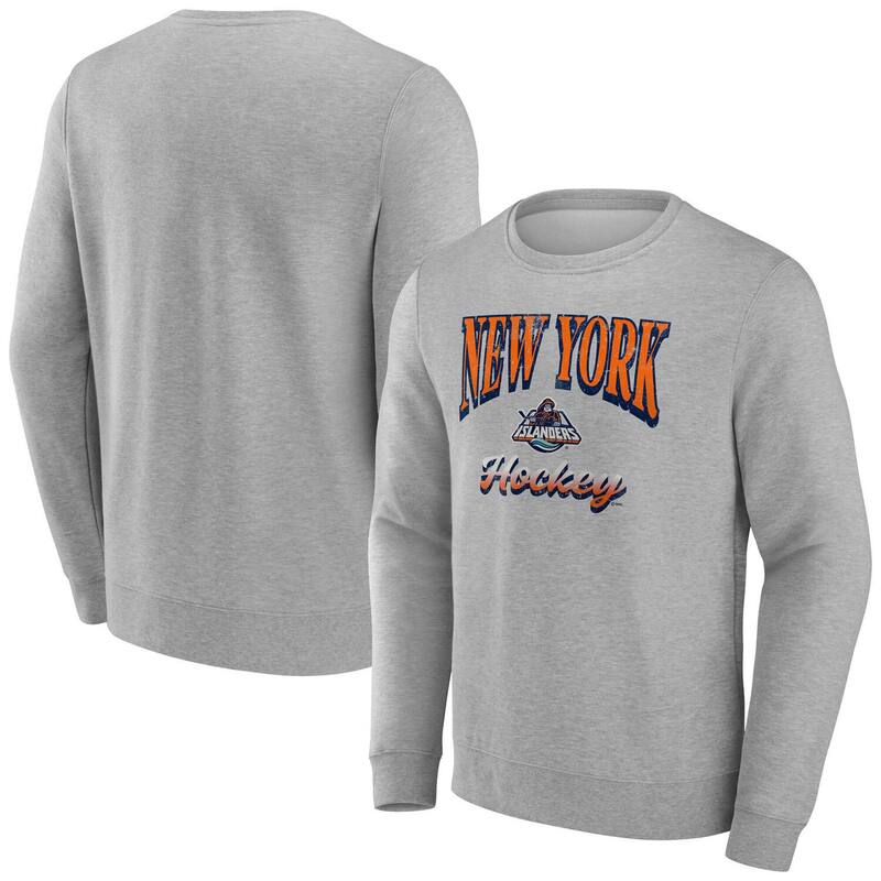 ファナティクス メンズ トップス Tシャツ スウェット フリース Men's Fanatics Gray New York Islanders Lighthe Candle Fleece Pullover Sweatshirt Isl Grey グレー